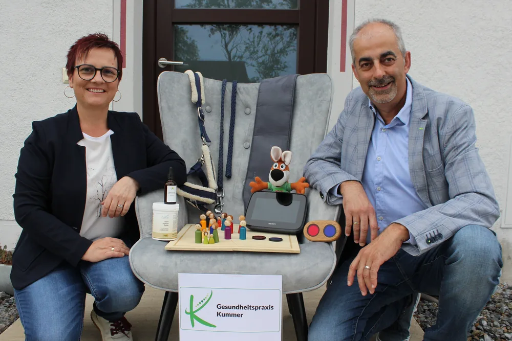 Kummer Toni und Kummer Gabriela in der Gesundheitspraxis Kummer in Münichreith